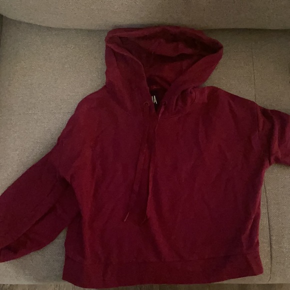 PINK cropped hoodie - Picture 2 of 2